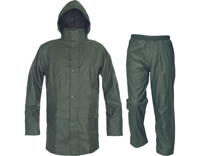 CERVA SIRET PU nepromokavý oblek zelená