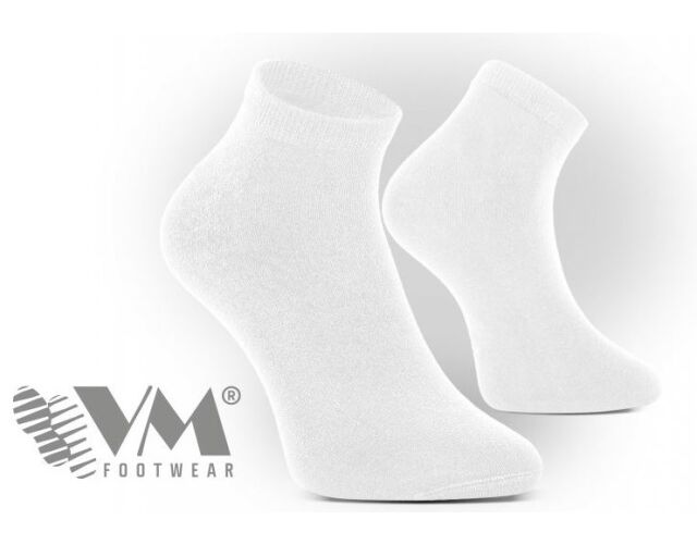 BAMBOO bambusové funkční ponožky krátké bílá 3 pack