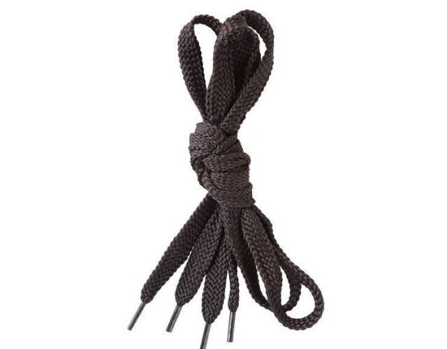 Tkaničky do obuvi ploché 110 cm černé