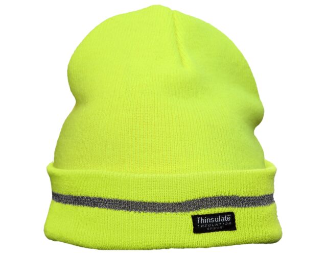 Alapox reflexní zateplená čepice žlutá