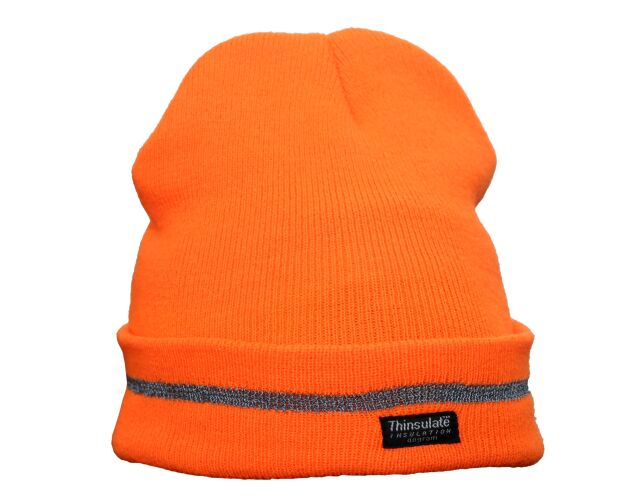 Alapox reflexní zateplená čepice oranžová