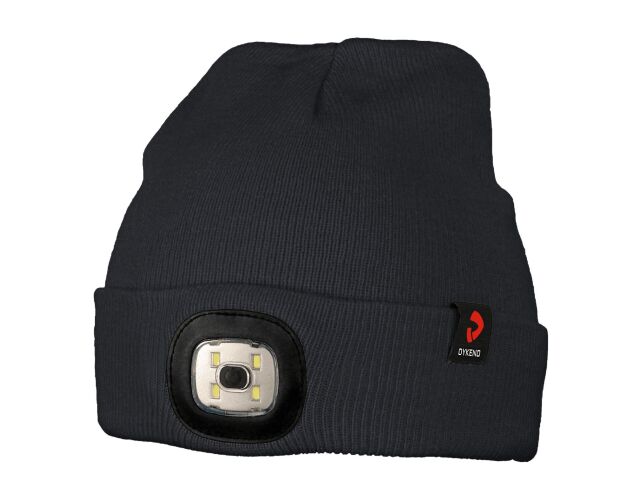 ALAPOX LED zimní čepice s LED světlem černá