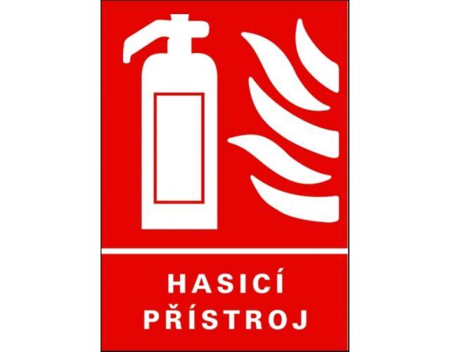 Bezpečnostní tabulka Hasicí přístroje