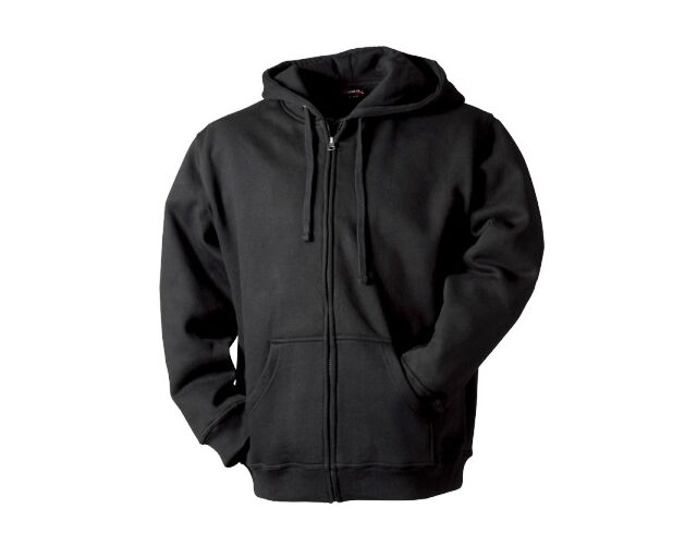 Mikina pánská na zip s kapucí černá