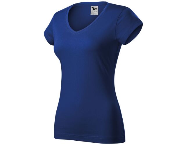 Dámské tričko Malfini Fit V-neck královská modrá