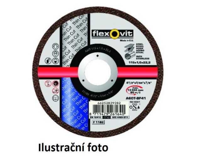 Flexovit řezný kotouč 150x1,2x22,2 nerezová ocel