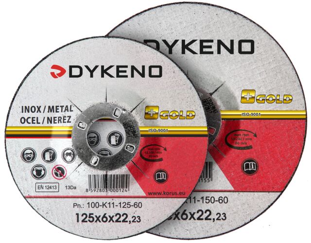 Brusný kotouč 125x6x22 nerez, ocel