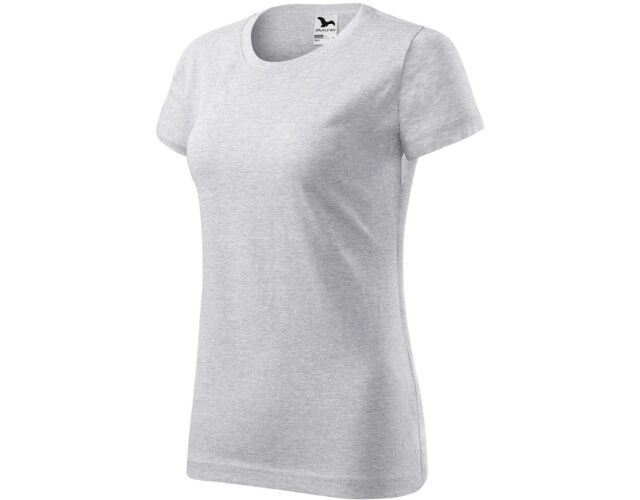 Dámské tričko světle šedý melír Malfini BASIC 134