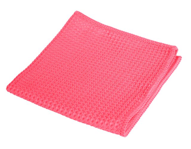 Utěrka z mikrovlákna VAFALO 30x30cm červená  pro exteriérové použití