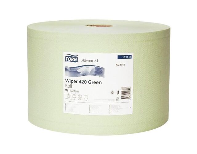 Tork Advanced Wiper 420 papírová utěrka zelená 1500 útržků
