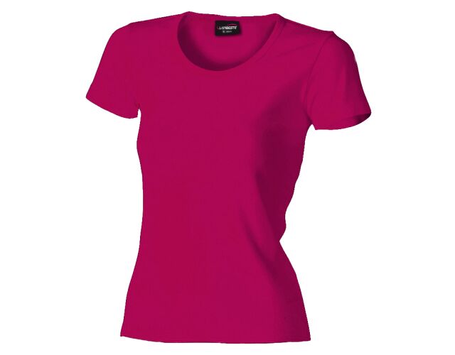 Lambeste 031 dámské bavlněné tričko s krátkým rukávem tmavá fuchsiová