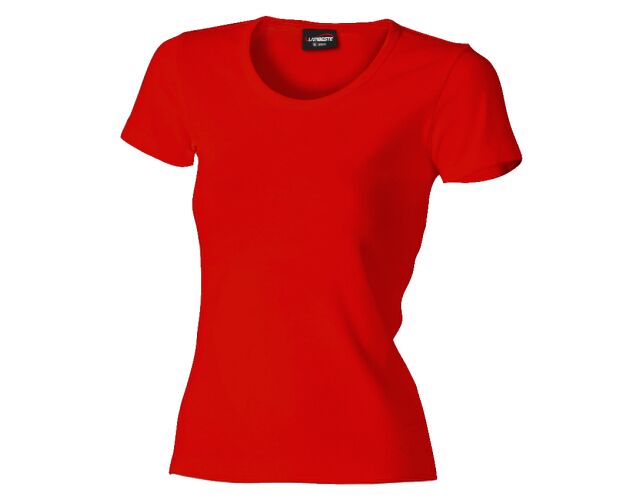 Lambeste 031 dámské bavlněné tričko s krátkým rukávem červená