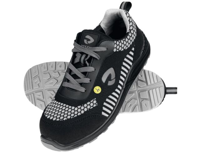 Bezpečnostní pracovní obuv Steppax S1P ESD SRC černo šedá