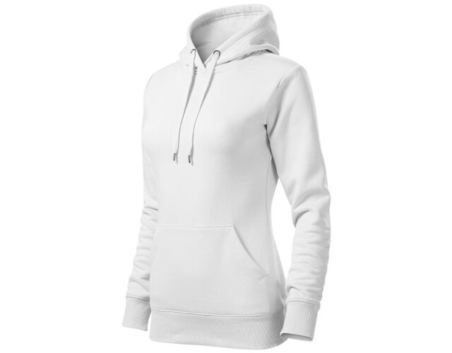 Dámská mikina Cape s kapucí bílá