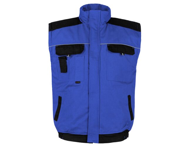 Primo bavlněná zateplená vesta modrá-černá