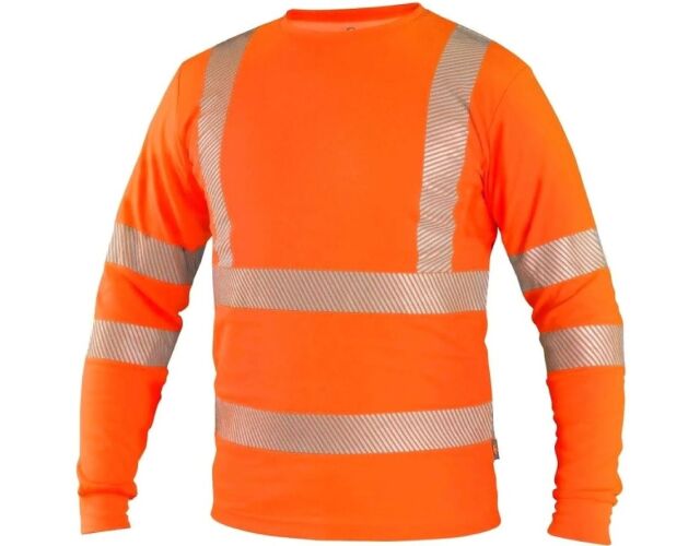 CXS OLDHAM pánské reflexní tričko s dlouhým rukávem oranžová