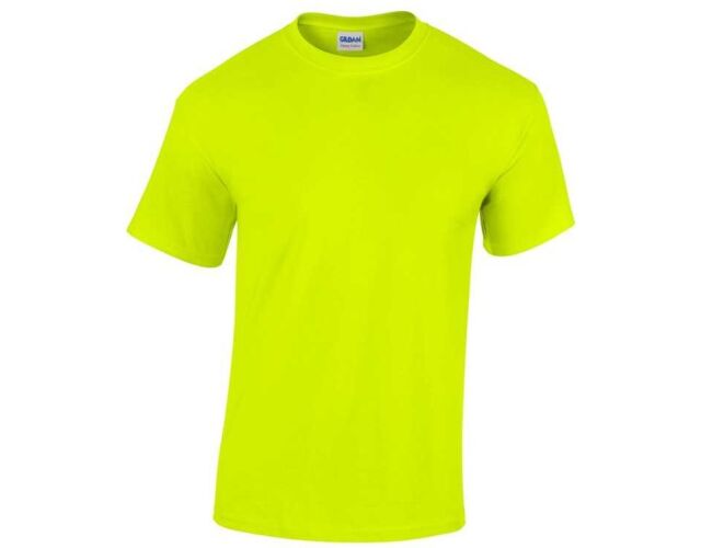 Tričko unisex zelená safety