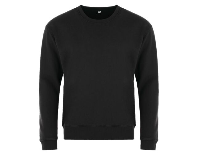 Mikina přes hlavu bez kapuce HOKAS černá