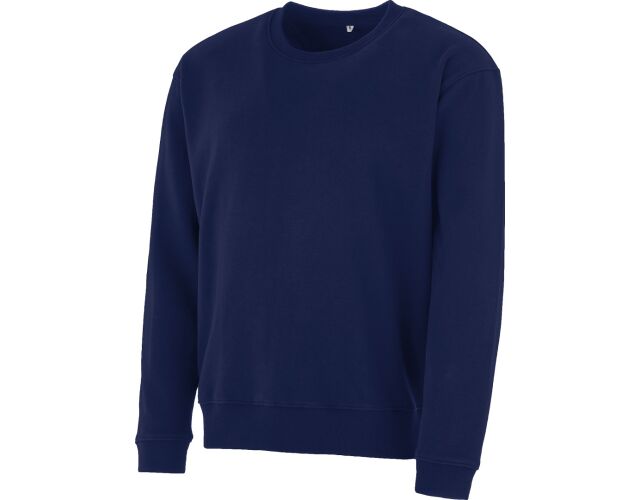 Mikina přes hlavu bez kapuce HOKAS modrá navy