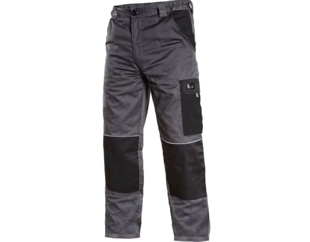 CXS PHOENIX CEFEUS pracovní kalhoty do pasu šedá černá
