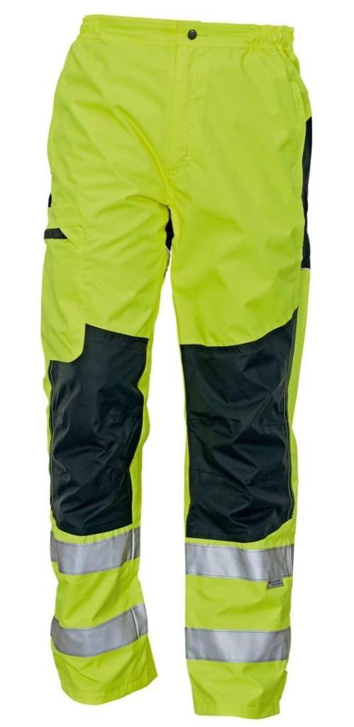 Levně Červa Ticino nepromokavé reflexní kalhoty žluté 2XL