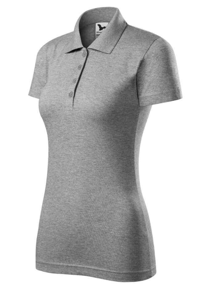 Levně Dámská polokošile Malfini Single J. 223 tmavě šedý melír 2XL