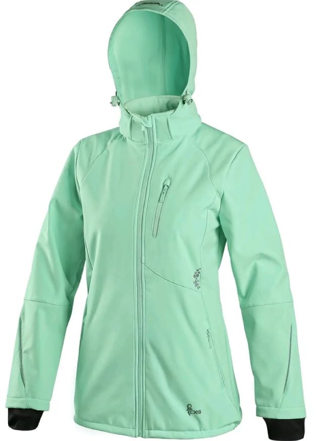 Levně CXS NEVADA dámská softshellová bunda mátová 3XL