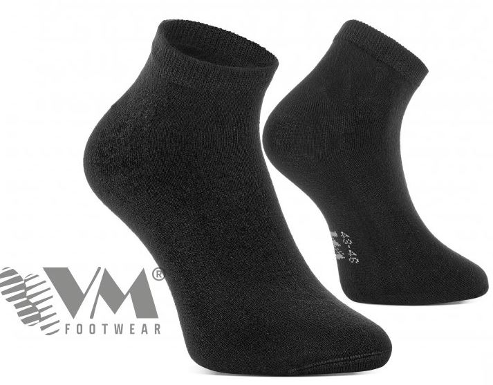 Levně BAMBOO bambusové funkční ponožky krátké černá 3 pack 39-42